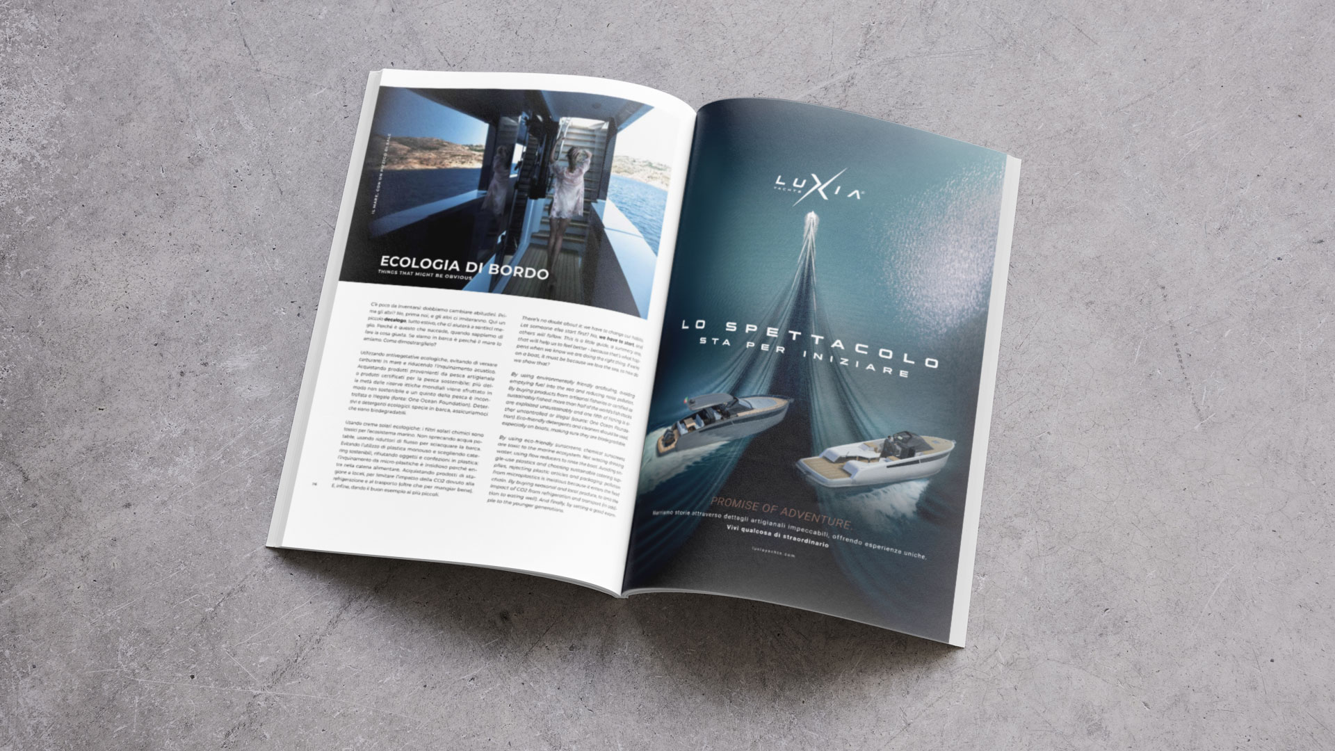 Luxia Yachts on Coast Magazine